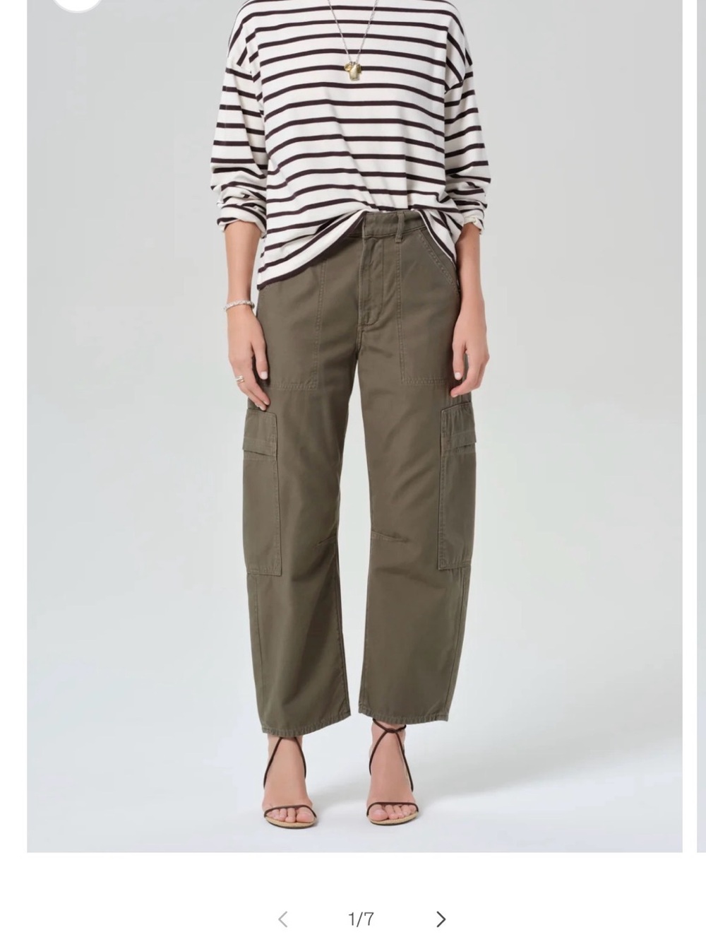 Citizens Of Humanity Olive Wide-Leg Cargo Pants